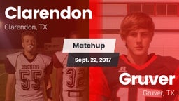 Matchup: Clarendon vs. Gruver  2017
