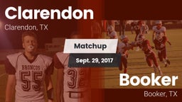 Matchup: Clarendon vs. Booker  2017