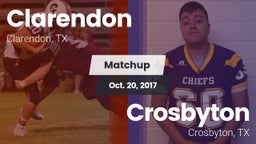 Matchup: Clarendon vs. Crosbyton  2017