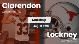 Matchup: Clarendon vs. Lockney  2018