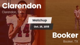 Matchup: Clarendon vs. Booker  2018