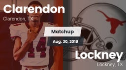 Matchup: Clarendon vs. Lockney  2019