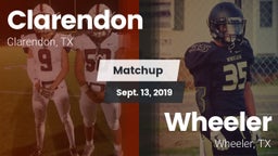 Matchup: Clarendon vs. Wheeler  2019