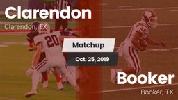 Matchup: Clarendon vs. Booker  2019