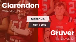 Matchup: Clarendon vs. Gruver  2019