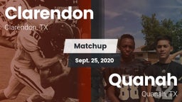 Matchup: Clarendon vs. Quanah  2020
