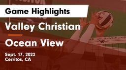 Valley Christian  vs Ocean View  Game Highlights - Sept. 17, 2022