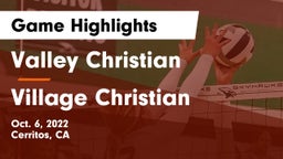 Valley Christian  vs Village Christian  Game Highlights - Oct. 6, 2022