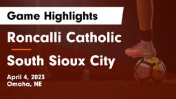 Roncalli Catholic  vs South Sioux City  Game Highlights - April 4, 2023