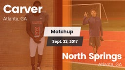 Matchup: Carver  vs. North Springs  2017