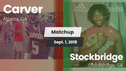 Matchup: Carver  vs. Stockbridge  2018