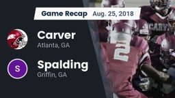 Recap: Carver  vs. Spalding  2018