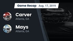 Recap: Carver  vs. Mays  2019