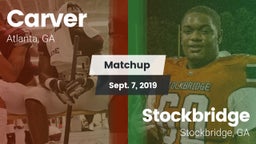 Matchup: Carver  vs. Stockbridge  2019