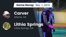 Recap: Carver  vs. Lithia Springs  2019