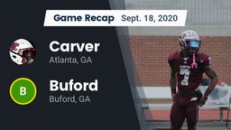Recap: Carver  vs. Buford  2020