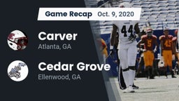 Recap: Carver  vs. Cedar Grove  2020