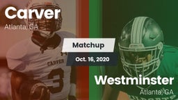 Matchup: Carver  vs. Westminster  2020