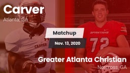 Matchup: Carver  vs. Greater Atlanta Christian  2020