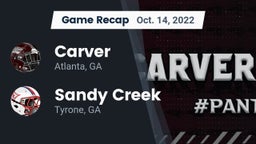 Recap: Carver  vs. Sandy Creek  2022
