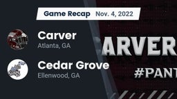 Recap: Carver  vs. Cedar Grove  2022