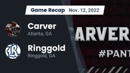 Recap: Carver  vs. Ringgold  2022