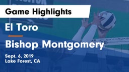El Toro  vs Bishop Montgomery  Game Highlights - Sept. 6, 2019