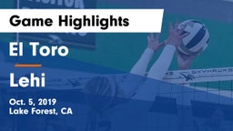 El Toro  vs Lehi  Game Highlights - Oct. 5, 2019