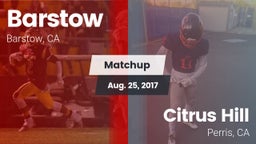 Matchup: Barstow vs. Citrus Hill  2017