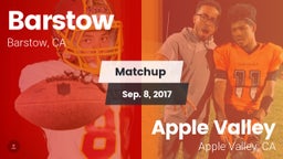 Matchup: Barstow vs. Apple Valley  2017