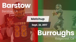 Matchup: Barstow vs. Burroughs  2017
