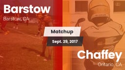 Matchup: Barstow vs. Chaffey  2017