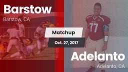 Matchup: Barstow vs. Adelanto  2017