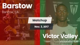 Matchup: Barstow vs. Victor Valley  2017