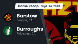 Recap: Barstow  vs. Burroughs  2018