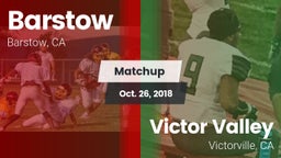 Matchup: Barstow vs. Victor Valley  2018
