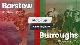 Matchup: Barstow vs. Burroughs  2019