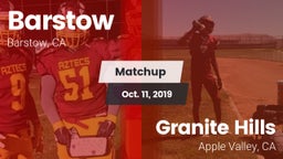Matchup: Barstow vs. Granite Hills  2019