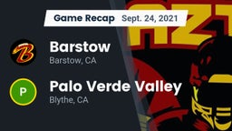 Recap: Barstow  vs. Palo Verde Valley  2021
