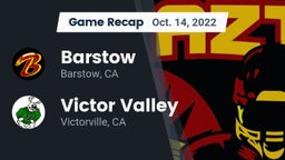 Recap: Barstow  vs. Victor Valley  2022