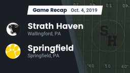 Recap: Strath Haven  vs. Springfield  2019
