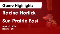 Racine Horlick vs Sun Prairie East  Game Highlights - April 13, 2024