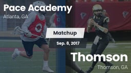 Matchup: Pace Academy vs. Thomson  2017