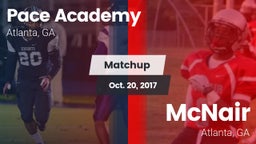 Matchup: Pace Academy vs. McNair  2017