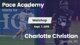 Matchup: Pace Academy vs. Charlotte Christian  2018
