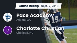 Recap: Pace Academy  vs. Charlotte Christian  2018