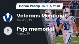 Recap: Veterans Memorial  vs. Psja memorial   2018