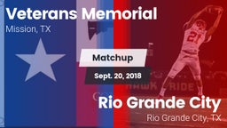 Matchup: Veterans Memorial vs. Rio Grande City  2018