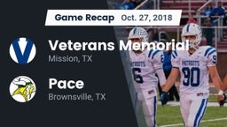 Recap: Veterans Memorial  vs. Pace  2018
