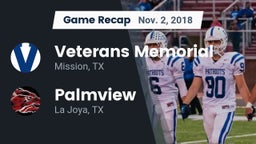 Recap: Veterans Memorial  vs. Palmview  2018